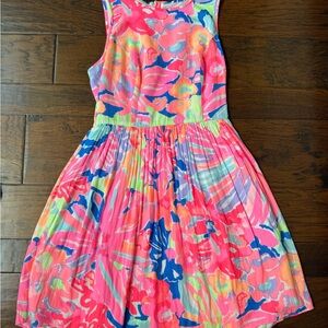Lilly Pulitzer Pink and Blue Floral Mini Dress